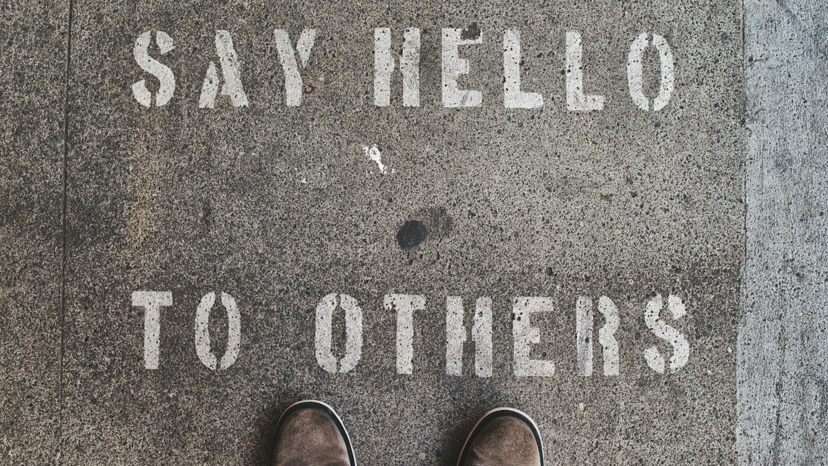 Painted on the sidewalk, not sure why but I like it.